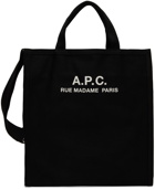 A.P.C. Black Recovery Shopping Tote
