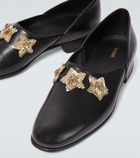 Bode Bullion Star embellished leather loafers