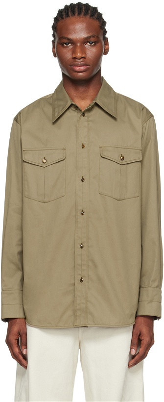 Photo: LEMAIRE Taupe Relaxed Shirt