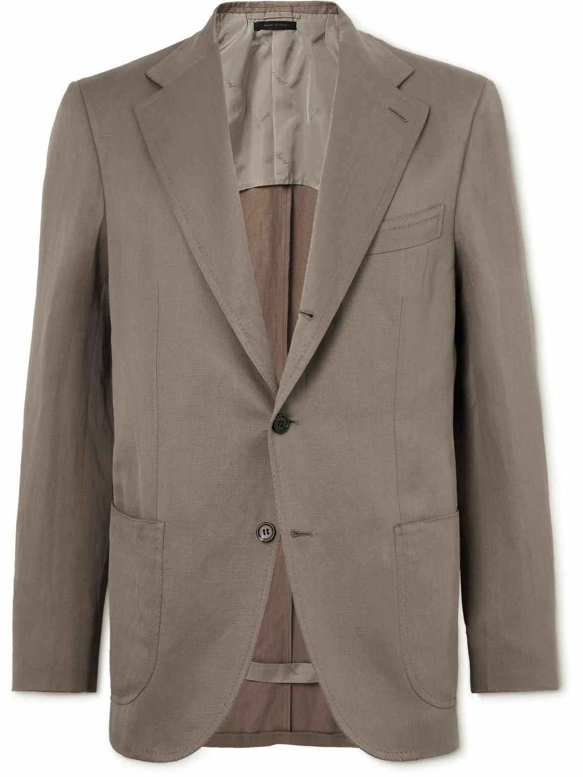 Brioni - Silk and Linen-Blend Suit Jacket - Neutrals Brioni