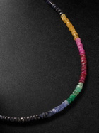 JIA JIA - Dark Rainbow Gold Sapphire Beaded Necklace