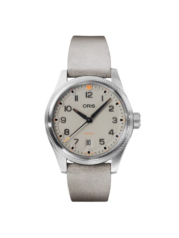 Photo: Oris - ProPilot Date Automatic 41mm Stainless Steel and Leather Watch, Ref. No.01 733 7805 4163-07 6 20 15LC
