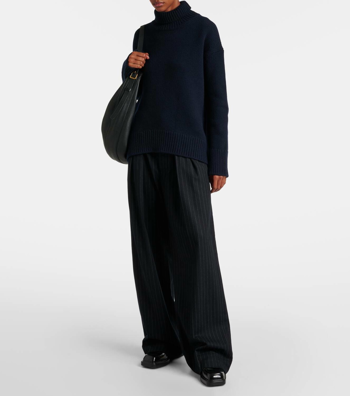 Plan C Wool and cashmere turtleneck sweater