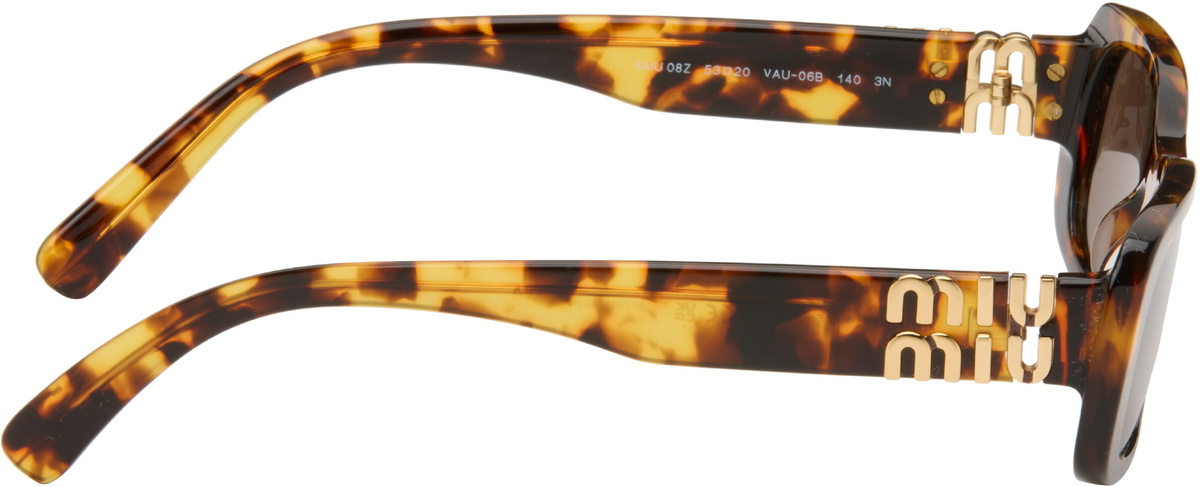Miu Miu Eyewear Brown Rectangular Sunglasses