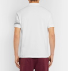 Brunello Cucinelli - Slim-Fit Striped Cotton-Piqué Polo Shirt - Men - White
