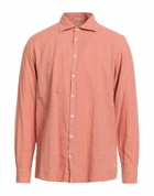 Massimo Alba Mens Shirt in Salmon pink