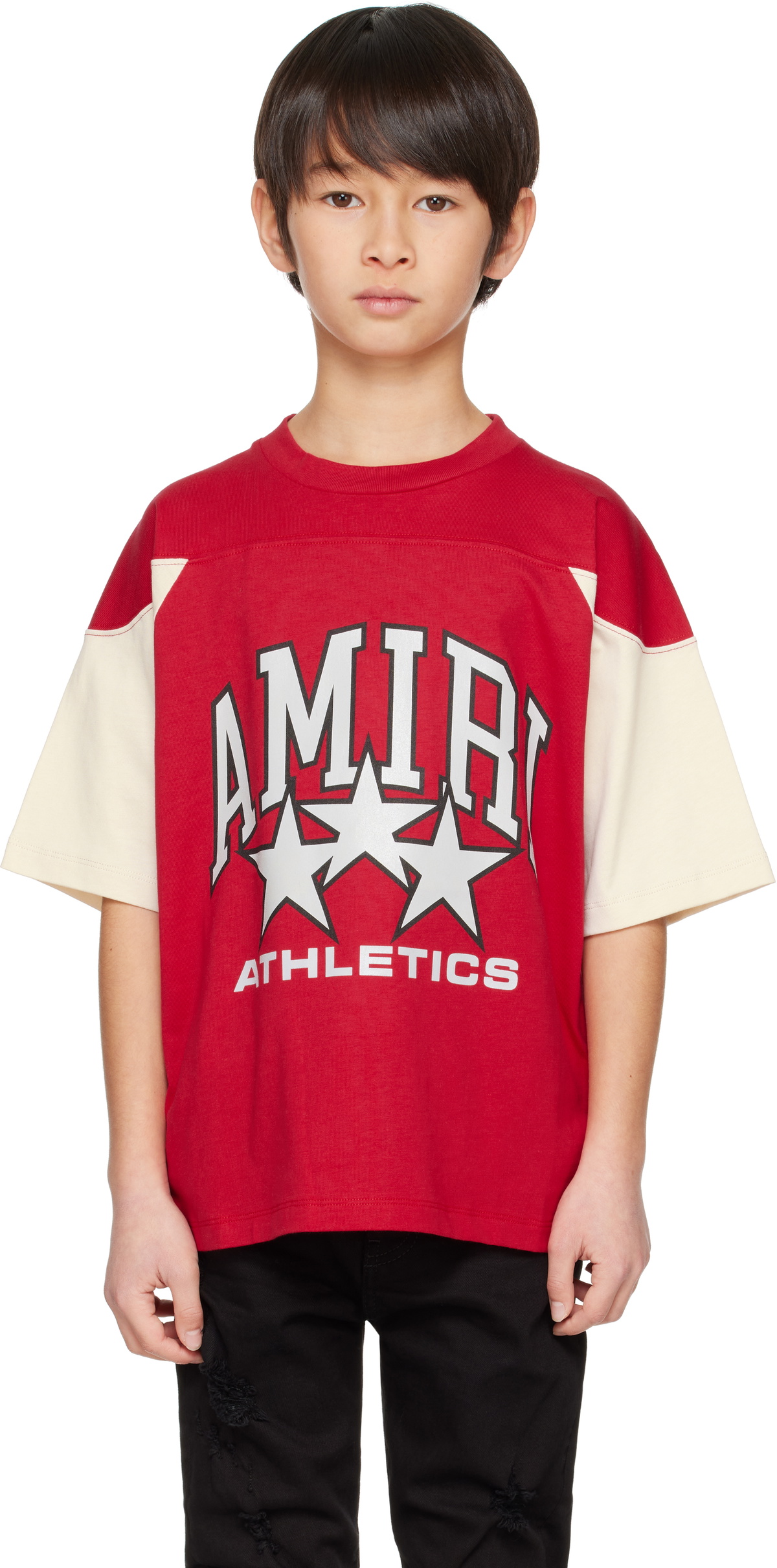 AMIRI Kids Red Amiri Star T-shirt Amiri