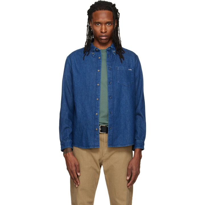 Photo: A.P.C. Blue Lightweight Denim Shirt