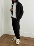 Noah - Logo-Embroidered Cotton-Jersey Zip-Up Hoodie - Black