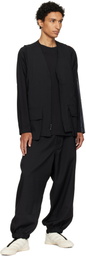 Y-3 Black Oversized Gradient Stripes Long Sleeve T-shirt