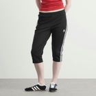 Adidas Women's Adicolor 3-Stripes Capri Track Pant in Black/White