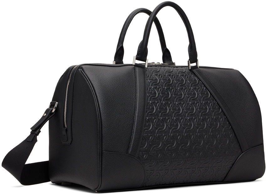Ferragamo Black Gancini Duffle Bag
