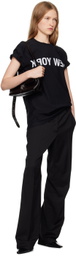 Helmut Lang Black New York Seatbelt T-shirt