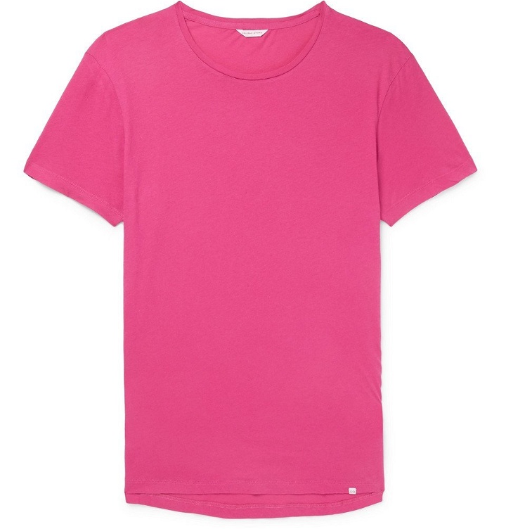 Photo: Orlebar Brown - OB-T Slim-Fit Cotton-Jersey T-Shirt - Men - Pink