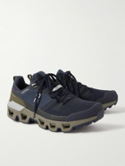 ON - Cloudwander Waterproof Rubber-Trimmed Mesh Running Sneakers - Blue