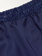 CDLP - Home Satin-Trimmed Lyocell-Twill Pyjama Shorts - Blue