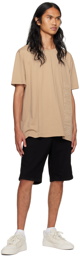 Balmain Beige Embossed T-Shirt