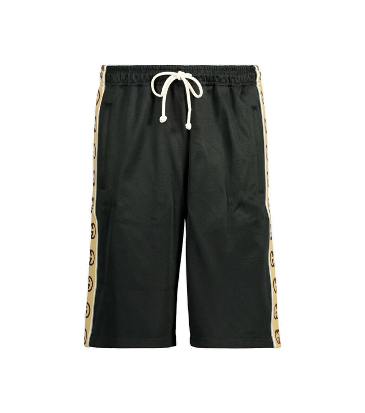 Photo: Gucci - GG-trimmed relaxed-fit shorts