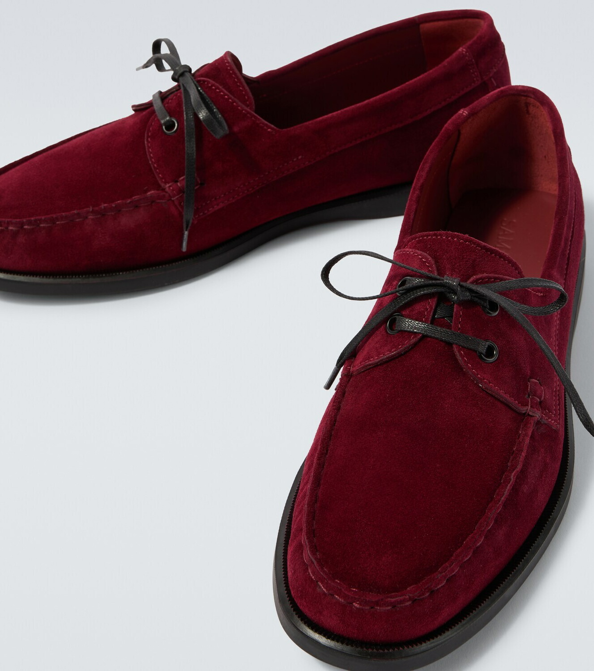 Saman Amel City Moc suede boat shoes