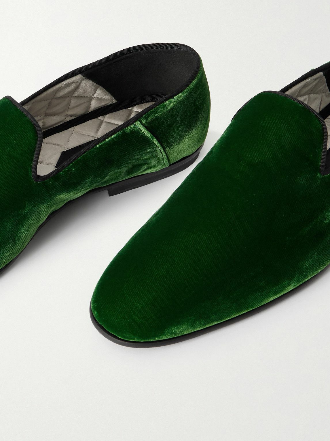 TOM FORD - Velvet Slippers - Green