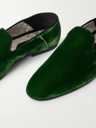 TOM FORD - Velvet Slippers - Green