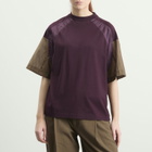 TOGA ARCHIVES Women's TOGA Cotton Taffeta T-Shirt in Dark Red