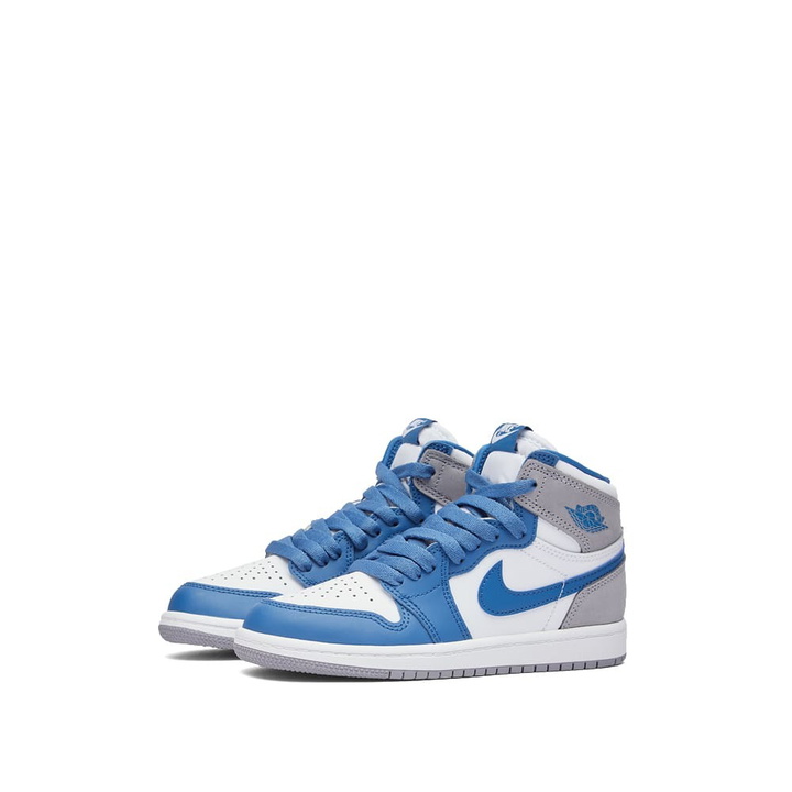 Photo: Air Jordan Men's 1 Retro High OG RMST BP Sneakers in True Blue/White