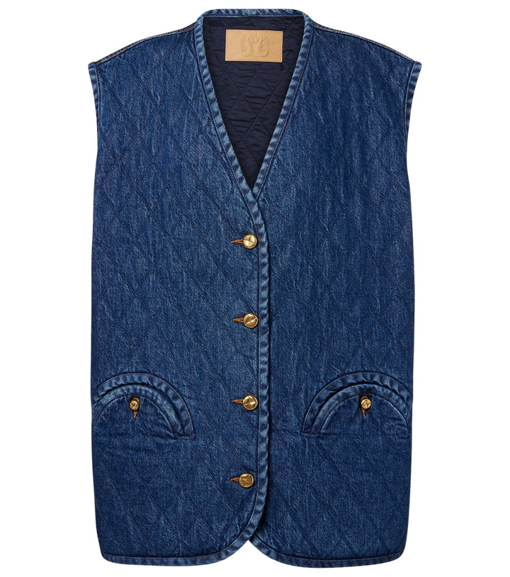 Photo: Blazé Milano Suffolk quilted denim vest