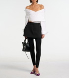 Balenciaga x Manolo Blahnik satin slingback pumps