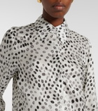 Nina Ricci Printed satin blouse