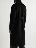 Nanushka - Joren Belted Wool-Blend Felt Coat - Black