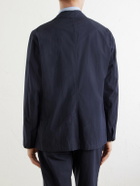 Sunspel - Cotton-Poplin Suit Jacket - Blue
