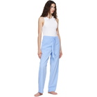Tekla Blue Poplin Pyjama Pants