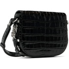 Vivienne Westwood Black Hunter Flap Crossbody Bag