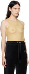 Ludovic de Saint Sernin Yellow Crystal Tank Top