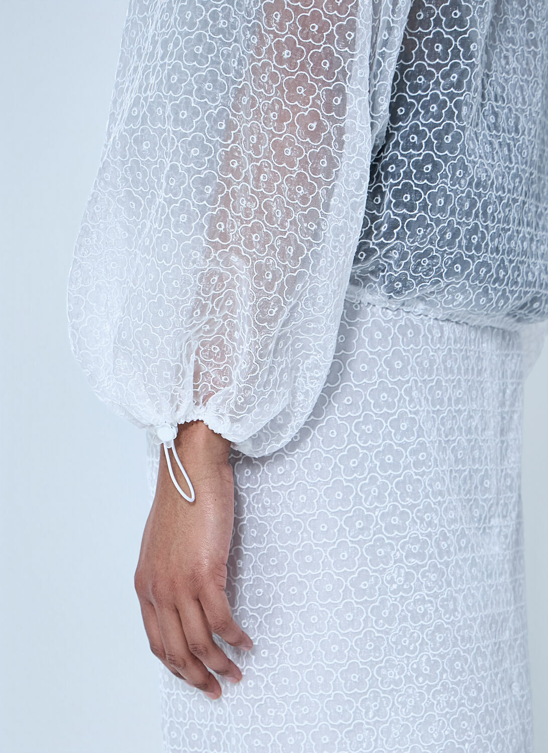 Cecilie Bahnsen CBshila Hoodie Windflower Top