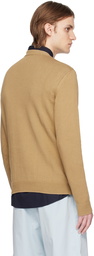 Moschino Brown Intarsia Sweater