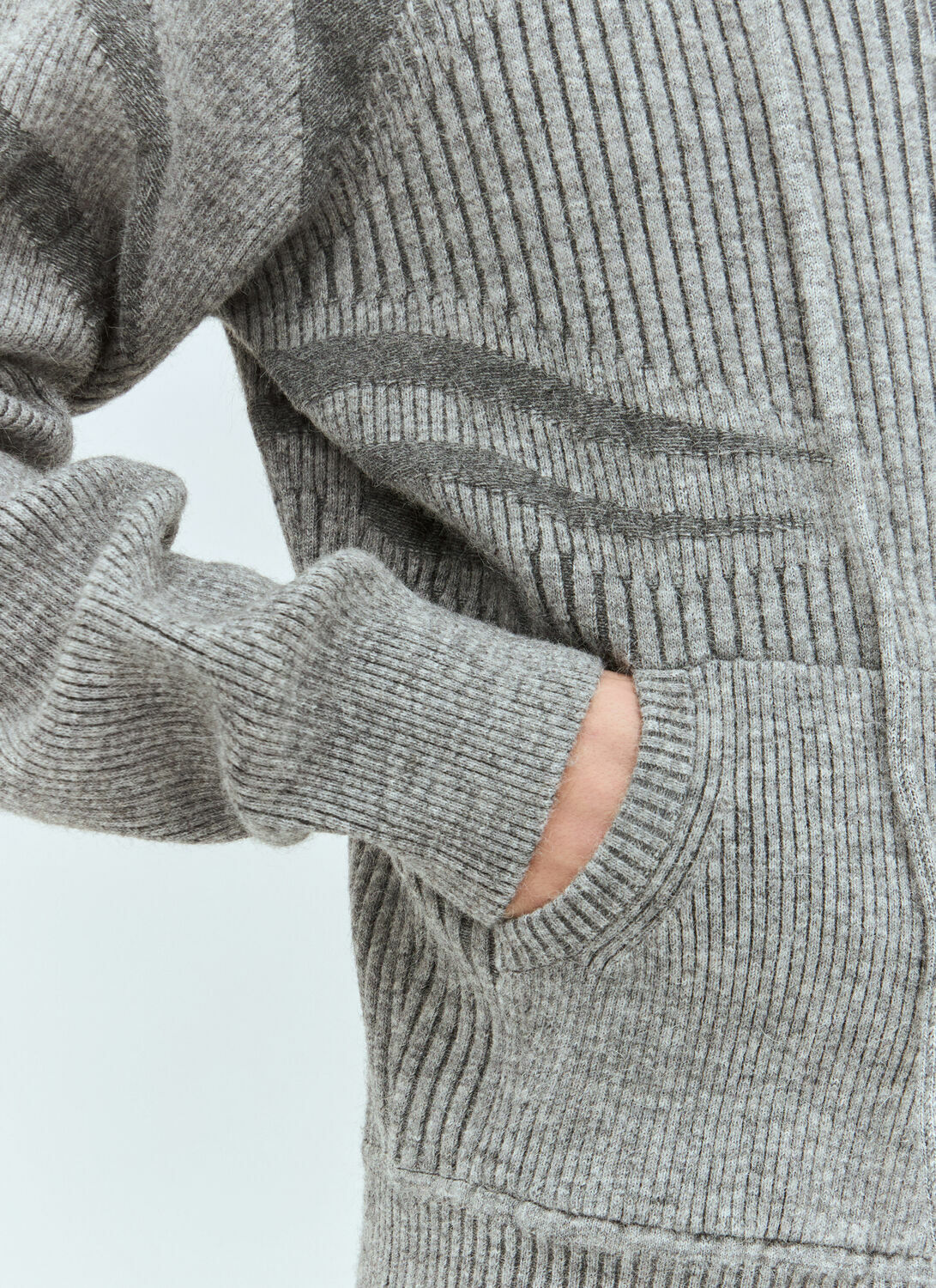 Charlie Constantinou Plated Zip Hooded Sweater