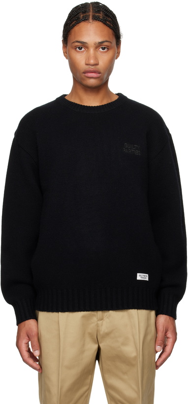 Photo: WACKO MARIA Black Classic Knit Sweater