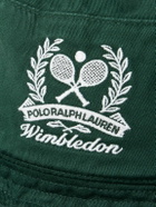 Polo Ralph Lauren - Wimbledon Reversible Logo-Embroidered Cotton-Twill and Terry Bucket Hat - Green