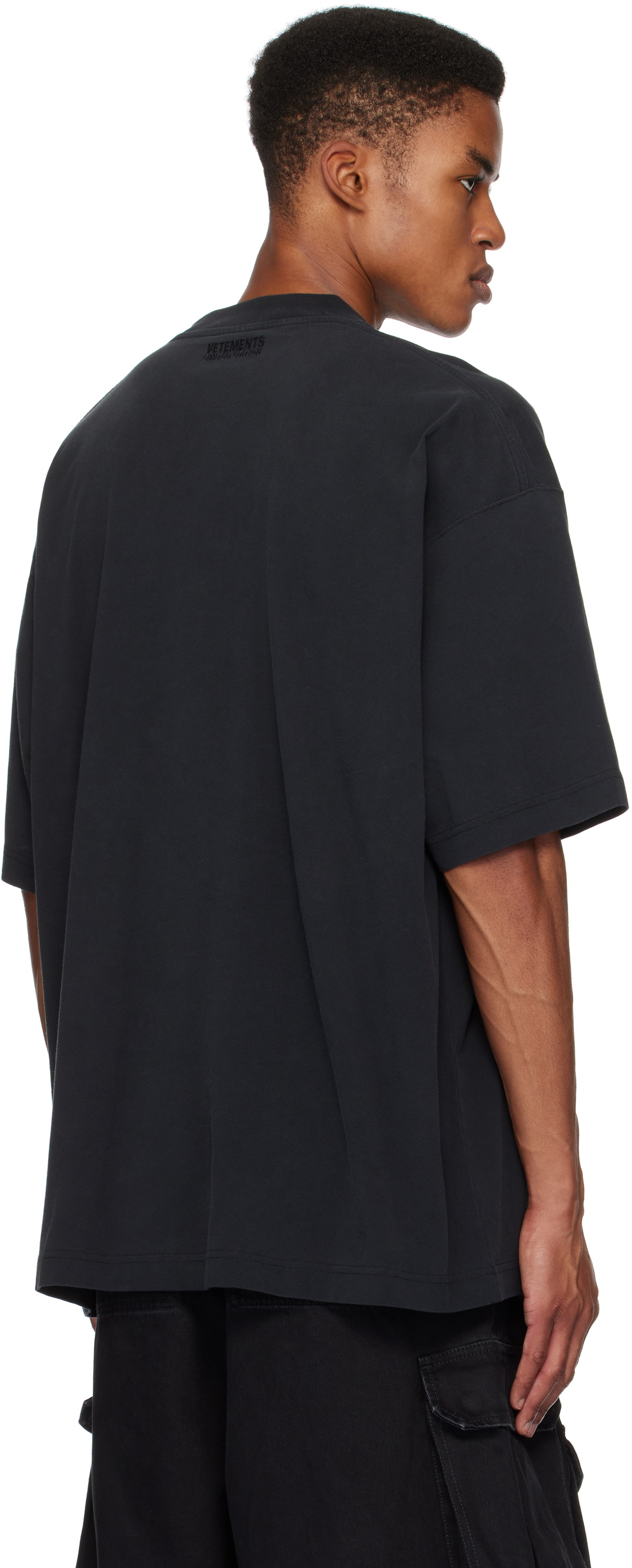 VETEMENTS Black 'Backstreet Boys' Oversized T-shirt Vetements