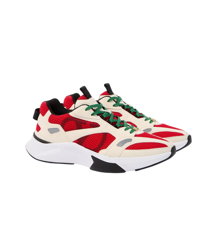 Photo: Valentino Garavani Demiyee suede-trimmed sneakers