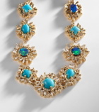 Suzanne Kalan 18kt yellow gold (750/1000) bracelet with gemstones