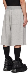 R13 Gray Jumbo Shorts