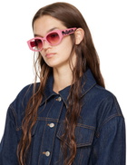 Alexander McQueen Pink Graffiti Sunglasses