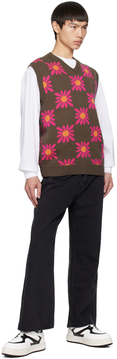 Awake NY Brown Floral Vest