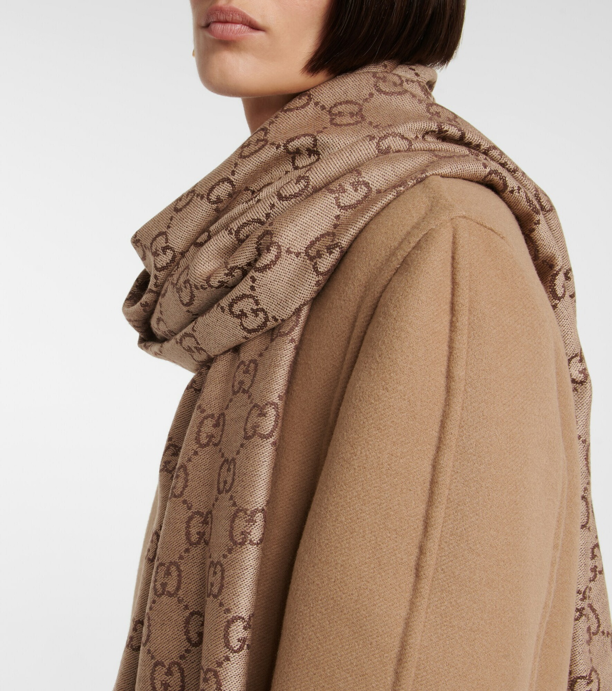 Gucci - GG wool jacquard scarf Gucci