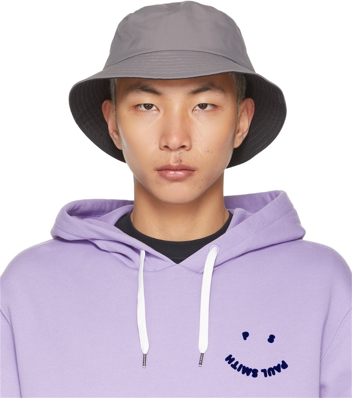 Photo: PS by Paul Smith Grey Bucket Hat