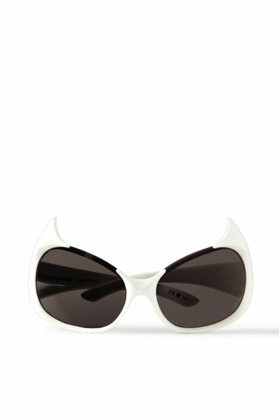 Photo: Balenciaga - Gotham Oval-Frame Acetate Sunglasses