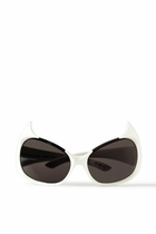 Balenciaga - Gotham Oval-Frame Acetate Sunglasses